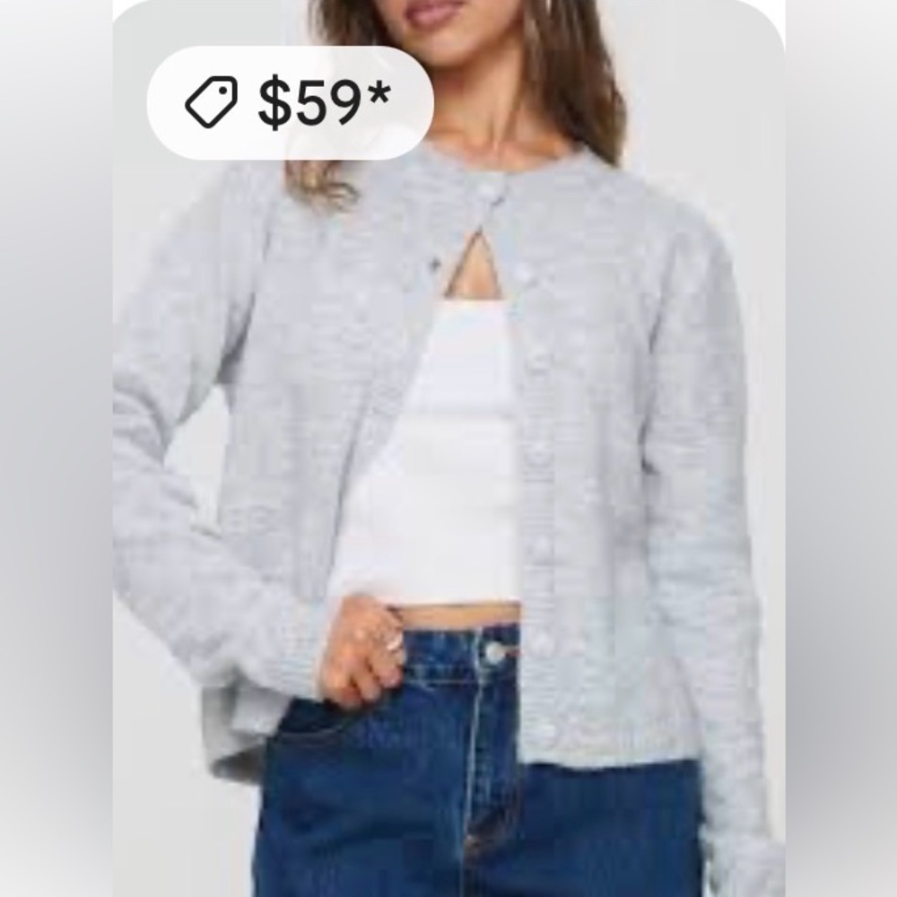 princess Polly gray cardigan
